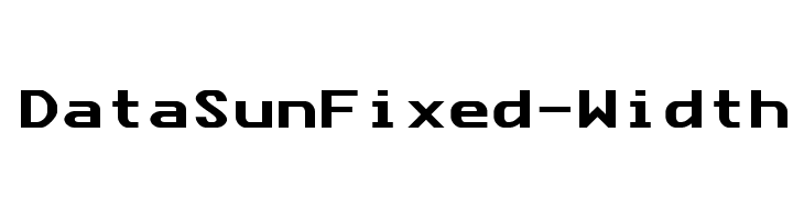 Data Sun Fixed-Width  لخطوط تنزيل