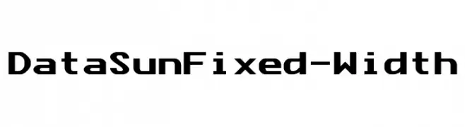 Data Sun Fixed-Width  नि: शुल्क फ़ॉन्ट्स डाउनलोड