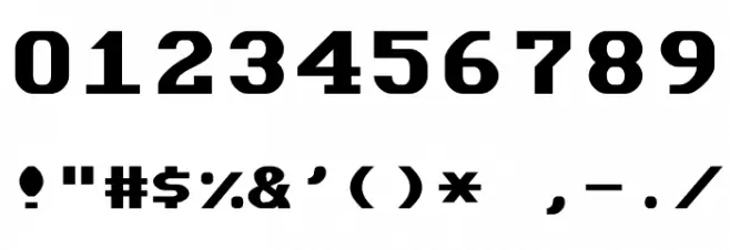 Data Sun Fixed-Width Font OTHER CHARS