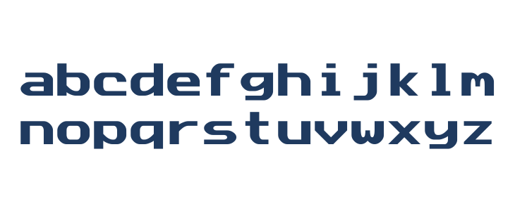 Data Sun Fixed-Width Lowercase