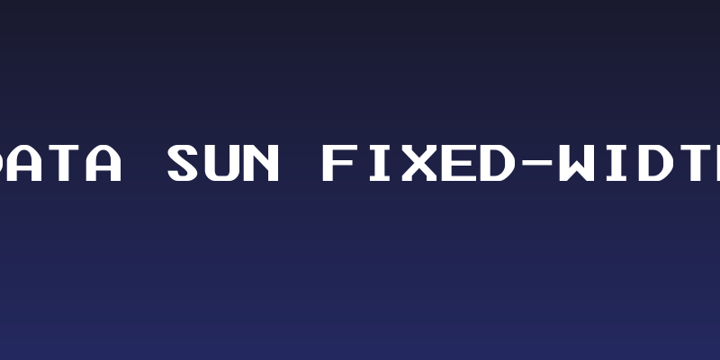 Data Sun Fixed-Width Social Header