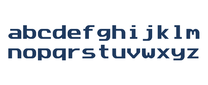 Data Sun Fixed-Width Lowercase