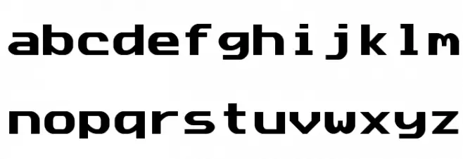 Data Sun Fixed-Width फ़ॉन्ट लोअरकेस