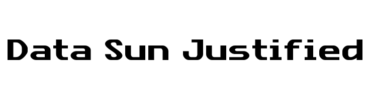 Data Sun Justified  font caratteri gratis