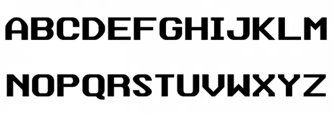 Data Sun Justified フォント 大文字