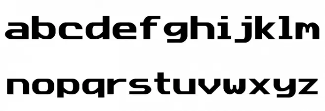 Data Sun Justified 字体 小写