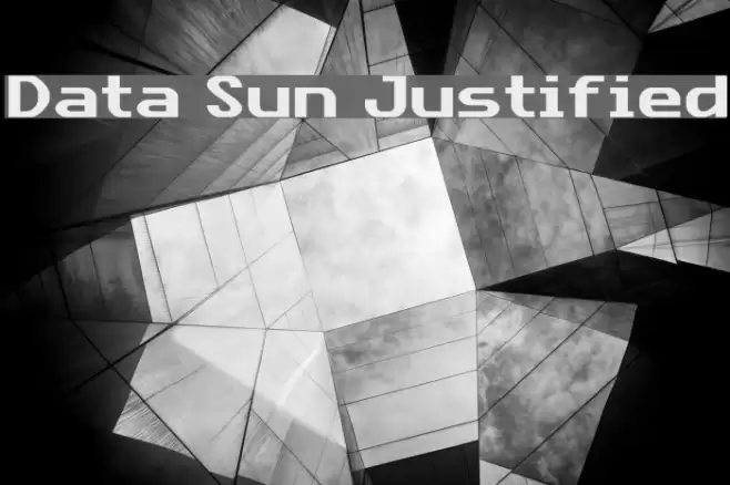 Data Sun Justified Font examples