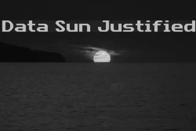 Data Sun Justified Font examples