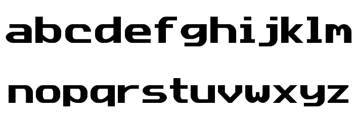 Data Sun Justified Font LOWERCASE