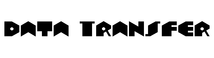 Data Transfer  フリーフォントのダウンロード