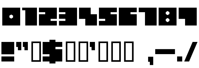 Data Transfer Font OTHER CHARS