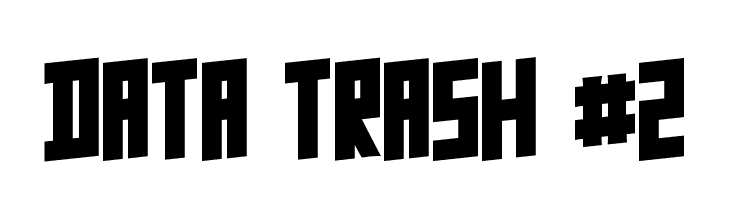 Data Trash #2  font caratteri gratis