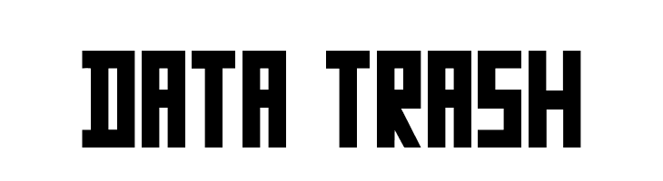 Data Trash  免费字体下载