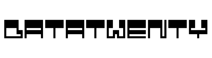 Data Twenty  Free Fonts Download