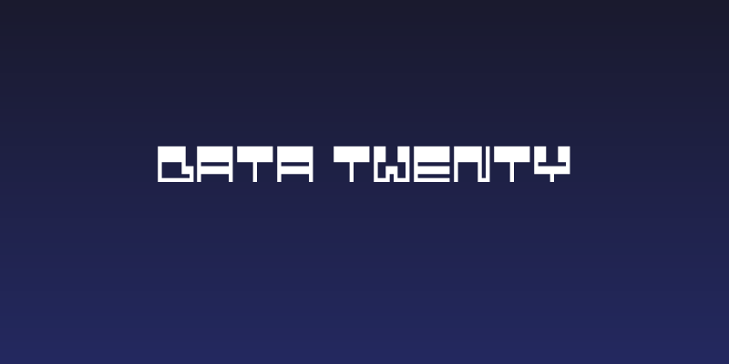 Data Twenty Social Header