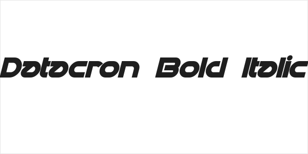 Datacron Bold Italic Logo