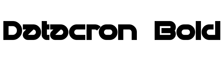 Datacron Bold Caratteri