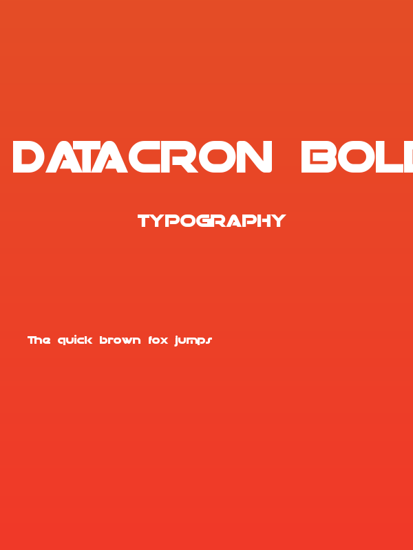 Datacron Bold Poster