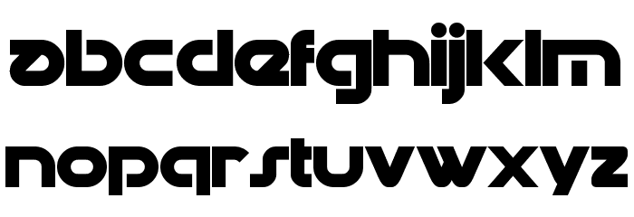 Datacron Bold Font LOWERCASE