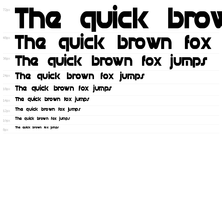 Datacron Condensed Bold Waterfall