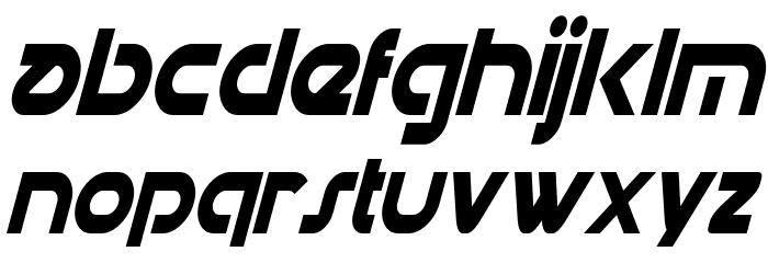 Datacron Condensed Italic Fuentes MINÚSCULAS