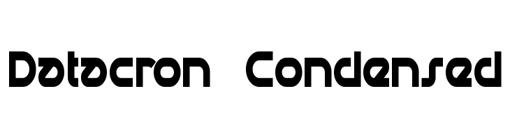Datacron Condensed  font caratteri gratis