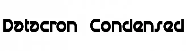 Datacron Condensed  font caratteri gratis