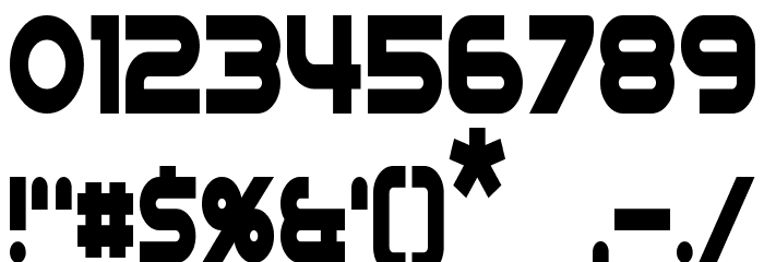 Datacron Condensed Font OTHER CHARS