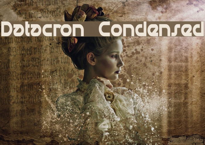 Datacron Condensed Font examples