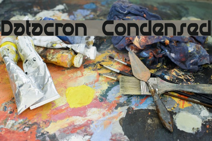 Datacron Condensed Font examples
