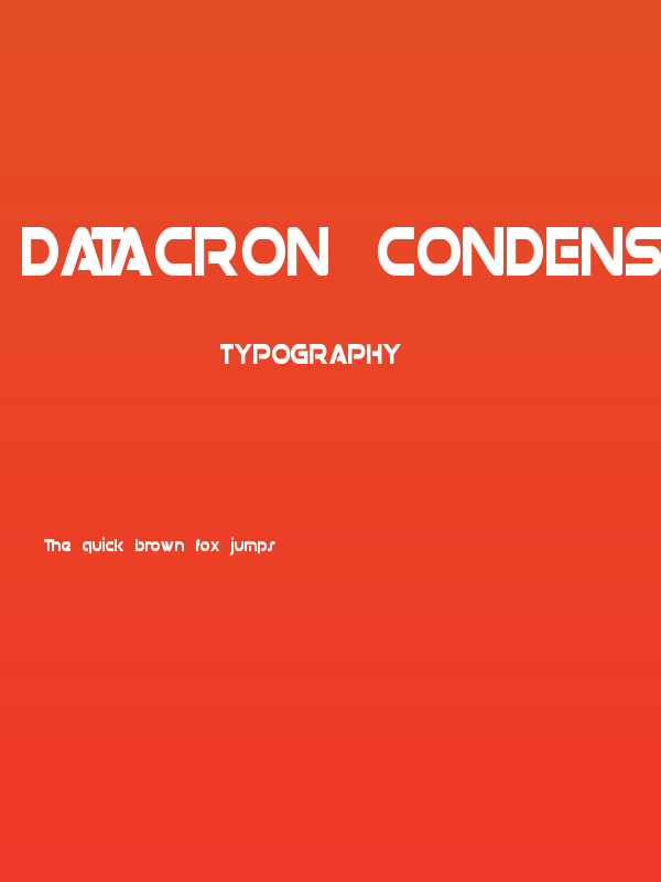 Datacron Condensed Poster