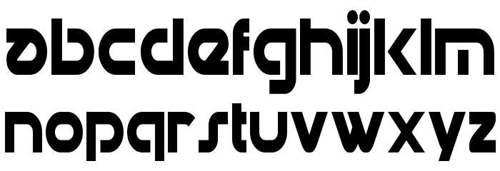 Datacron Condensed Font LOWERCASE