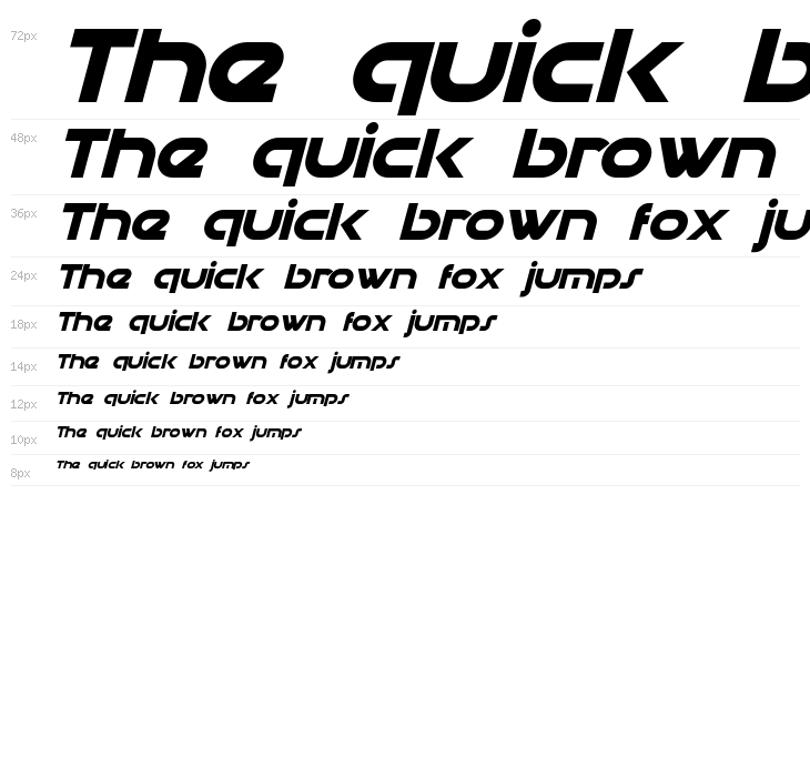 Datacron Italic Waterfall