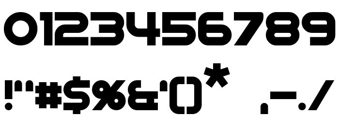 Datacron Font OTHER CHARS