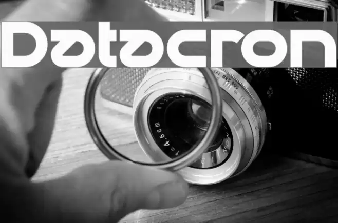 Datacron Font examples