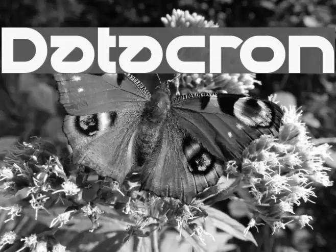 Datacron Font examples