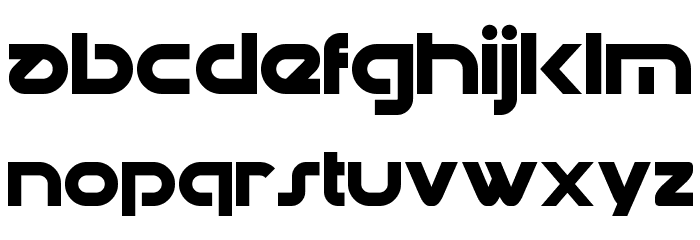 Datacron Font LOWERCASE