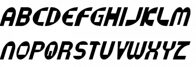 Datacut Italic Шрифта ВЕРХНИЙ