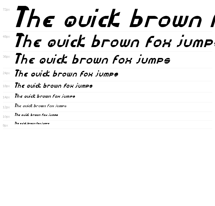 Datacut Italic Waterfall