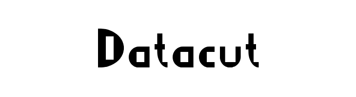 Datacut  Fuentes Gratis Descargar