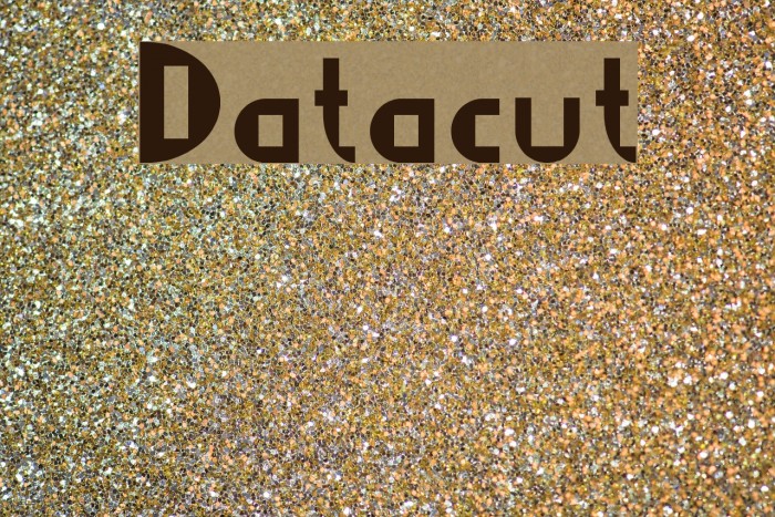 Datacut Font examples