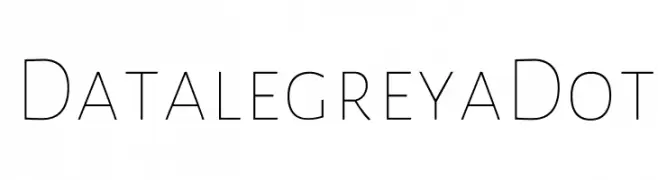 Datalegreya Dot  Frei Schriftart Herunterladen
