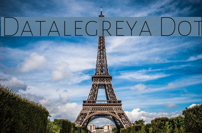 Datalegreya Dot Font examples
