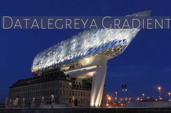 Datalegreya Gradient Font examples