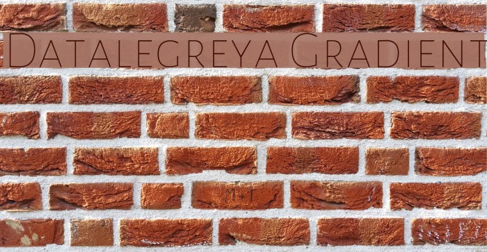 Datalegreya Gradient Font examples
