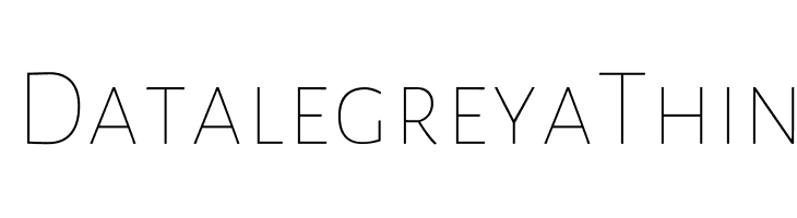 Datalegreya Thin Font
