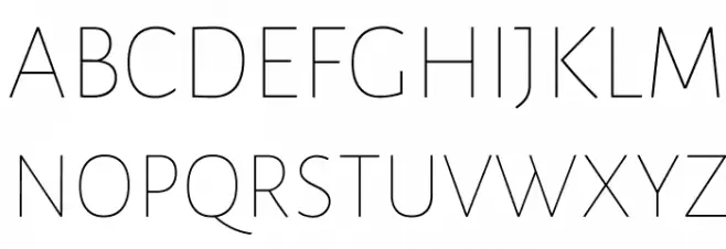 Datalegreya Thin Шрифта ВЕРХНИЙ