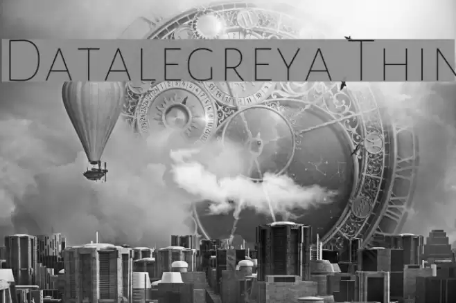Datalegreya Thin フォント examples