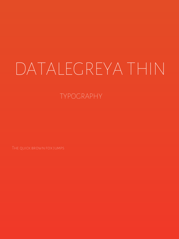 Datalegreya Thin Poster