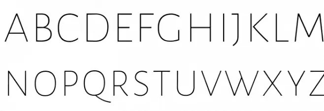 Datalegreya Thin フォント 小文字